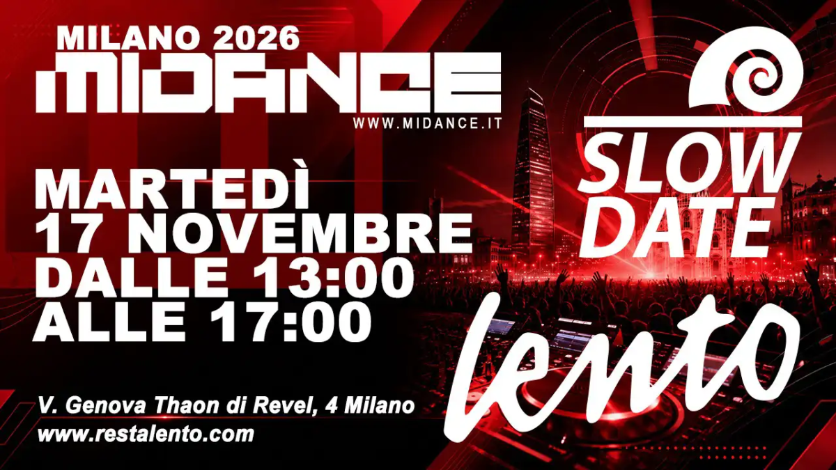Midance, si parte lo Slow Date 2026 è Lento